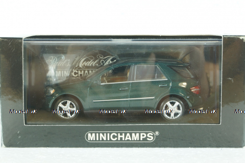Mercedes ML500  (W164) 2005 darkgreen, 400034500, Minichamps 1:43