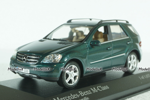 Mercedes-Benz ML 500  (W164) 2005 darkgreen, 400034500, Minichamps 1:43