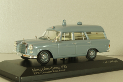 Mercedes-Benz 190 (W121) Ambulance 1961, grey, 400037270, Minichamps 1:43