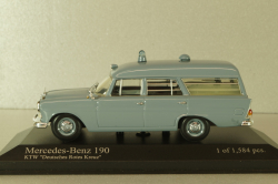 Mercedes-Benz 190 (W121) Ambulance 1961, grey, 400037270, Minichamps 1:43