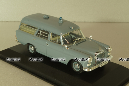 Mercedes-Benz 190 (W121) Ambulance 1961, grey, 400037270, Minichamps 1:43