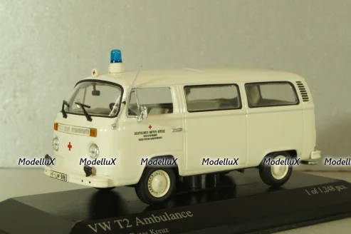 Volkswagen T2 Ambulance,white, 400053090, Minichamps 1:43