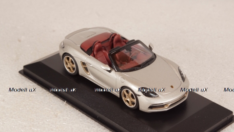 Porsche 982 Boxster "25 Years" GT-silver metallic, Minichamps 1:43