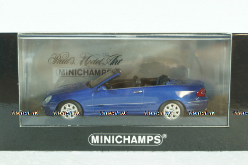 Mercedes CLK Cabriolet (A209) 2003 blue, 400031431, Minichamps 1:43 