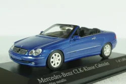 Mercedes CLK Cabriolet (A209) 2003 blue, 400031431, Minichamps 1:43 