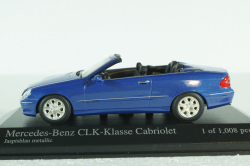 Mercedes CLK Cabriolet (A209) 2003 blue, 400031431, Minichamps 1:43 