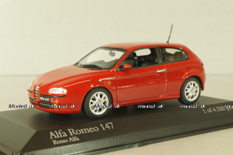 Alfa Romeo 147 2001, red, 430120000, Minichamps 1:43