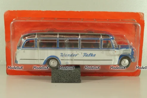 Borgward BO 4000 bus 1952, blue/white, Autobus Dal Mondo #60 (с журналом), Hachette 1:43 Уценка!