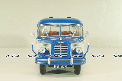 Borgward BO 4000 bus 1952, blue/white, Autobus Dal Mondo #60 (с журналом), Hachette 1:43 Уценка!