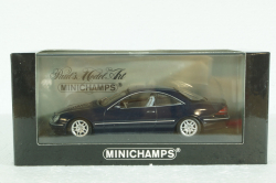 Mercedes CL 500 Coupe (C215) 1999, dark blue, 430038027, Minichamps 1:43 