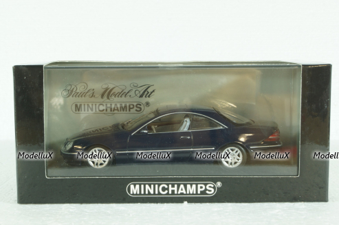 Mercedes CL 500 Coupe (C215) 1999, dark blue, 430038027, Minichamps 1:43 