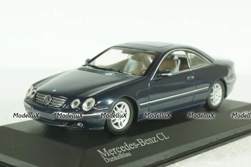 Mercedes CL 500 Coupe (C215) 1999, dark blue, 430038027, Minichamps 1:43 