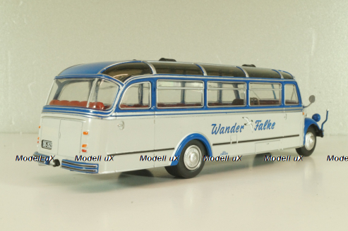Borgward BO 4000 bus 1952, blue/white, Autobus Dal Mondo #60 (с журналом), Hachette 1:43 Уценка!