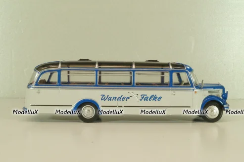 Borgward BO 4000 bus 1952, blue/white, Autobus Dal Mondo #60 (с журналом), Hachette 1:43 Уценка!
