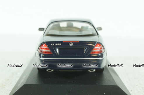 Mercedes CL 500 Coupe (C215) 1999, dark blue, 430038027, Minichamps 1:43 