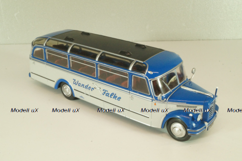 Borgward BO 4000 bus 1952, blue/white, Autobus Dal Mondo #60 (с журналом), Hachette 1:43 Уценка!