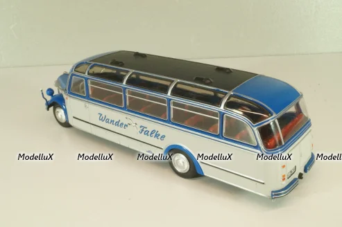 Borgward BO 4000 bus 1952, blue/white, Autobus Dal Mondo #60 (с журналом), Hachette 1:43 Уценка!