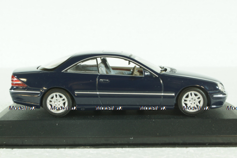Mercedes CL 500 Coupe (C215) 1999, dark blue, 430038027, Minichamps 1:43