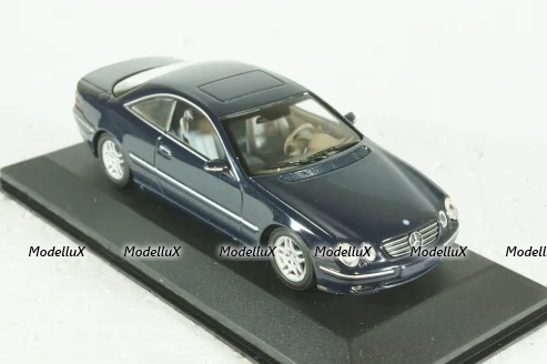 Mercedes CL 500 Coupe (C215) 1999, dark blue, 430038027, Minichamps 1:43 