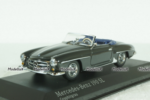 Mercedes 190 SL Cabriolet 1955, (W121WB II) grey 430033138 Minichamps 1:43  