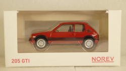 Peugeot 205 GTI 1.6 1984, red, Norev 1:43