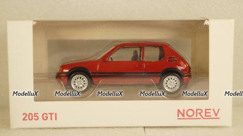 Peugeot 205 GTI 1.6 1984, red, Norev 1:43