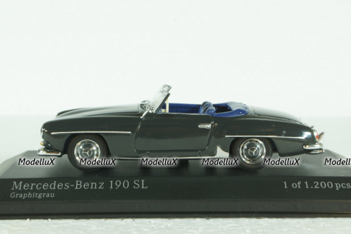 Mercedes 190 SL Cabriolet 1955, (W121WB II) grey 430033138 Minichamps 1:43  