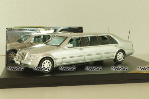 Mercedes-Benz S 600 (W140) Pullmann 1999, silver, VMC99025, Vitesse 1:43