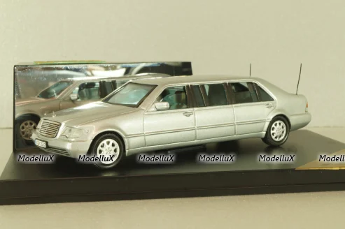Mercedes-Benz S 600 (W140) Pullmann 1999, silver, VMC99025, Vitesse 1:43
