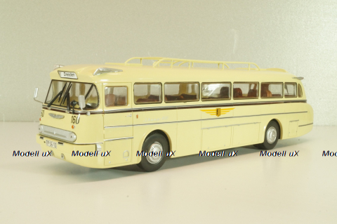 Ikarus 66 bus 1955, beige, Autobus Dal Mondo #21 (с журналом), Hachette 1:43