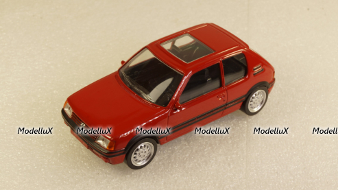 Peugeot 205 GTI 1.6 1984, red, Norev 1:43