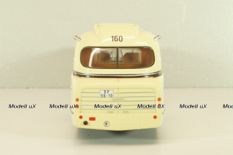 Ikarus 66 bus 1955, beige, Autobus Dal Mondo #21 (с журналом), Hachette 1:43