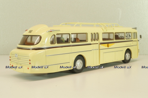 Ikarus 66 bus 1955, beige, Autobus Dal Mondo #21 (с журналом), Hachette 1:43