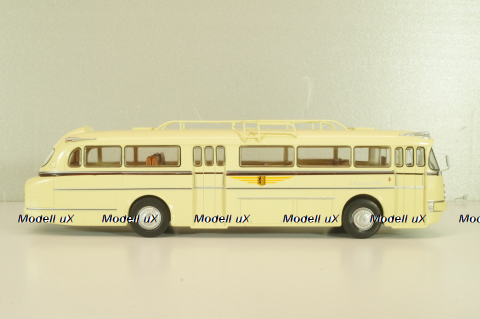 Ikarus 66 bus 1955, beige, Autobus Dal Mondo #21 (с журналом), Hachette 1:43