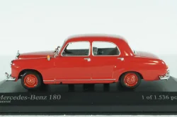 Mercedes 180 1953, red, (W120) 430033106, Minichamps 1:43
