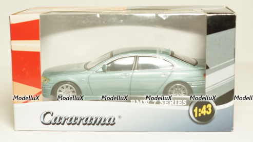 BMW 7 Series бирюзовая, Cararama 1:43