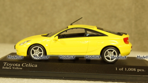 Toyota Celica (T23) 2000 желтая, 430168924, Minichamps 1:43