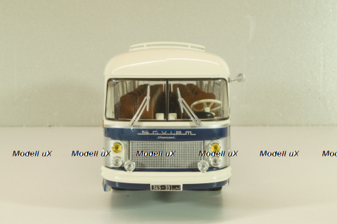 Saviem SC1 1960 , bus, blue/white, AUTOBUS DAL MONDO №71, Hachette 1:43 Уценка!