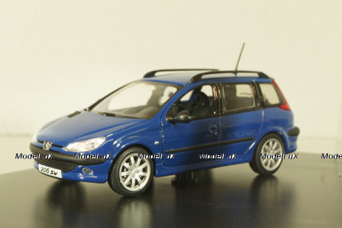 Peugeot 206 SW 2001, blue, Norev 1:43 