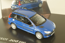 Peugeot 206 SW 2001, blue, Norev 1:43 
