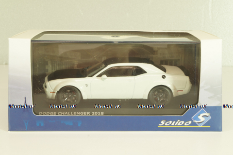 Dodge Challenger SRT Demon V8 6.2L 2018, white, 4310303, Solido 1:43