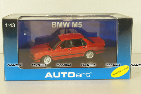 BMW M5 (E28), red, 55151, Autoart 1:43