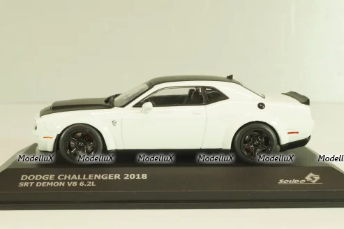 Dodge Challenger SRT Demon V8 6.2L 2018, white, 4310303, Solido 1:43