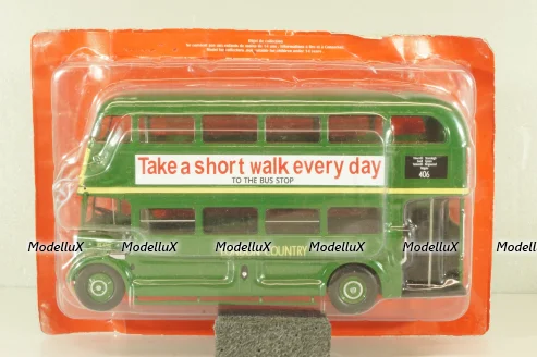 AEC Regent III RT 1947 Regent, bus, green, AUTOBUS DAL MONDO №87, Hachette 1:43 Дефект!