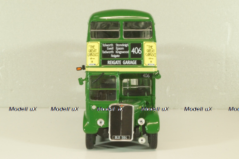 AEC Regent III RT 1947 Regent, bus, green, AUTOBUS DAL MONDO №87, Hachette 1:43 Уценка!