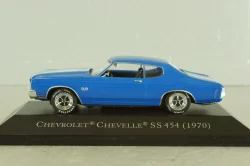 Chevrolet Chevelle SS 454 1970, blue, American Cars №6, DAM006, American cars, Altaya 1:43