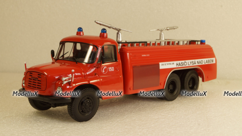 Tatra T148 6x6 TANKER TRUCK FEUERWEHR HASICI LYSA 1968, Schuco 1:43