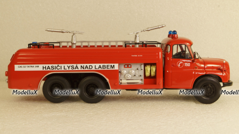 Tatra T148 6x6 TANKER TRUCK FEUERWEHR HASICI LYSA 1968, Schuco 1:43