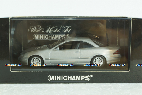 Mercedes CL 500 1999, silver metallic, 430038024, Minichamps 1:43 