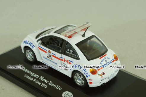 Volkswagen New Beatle, London Police of Canada 2003, white, Cararama 1:43